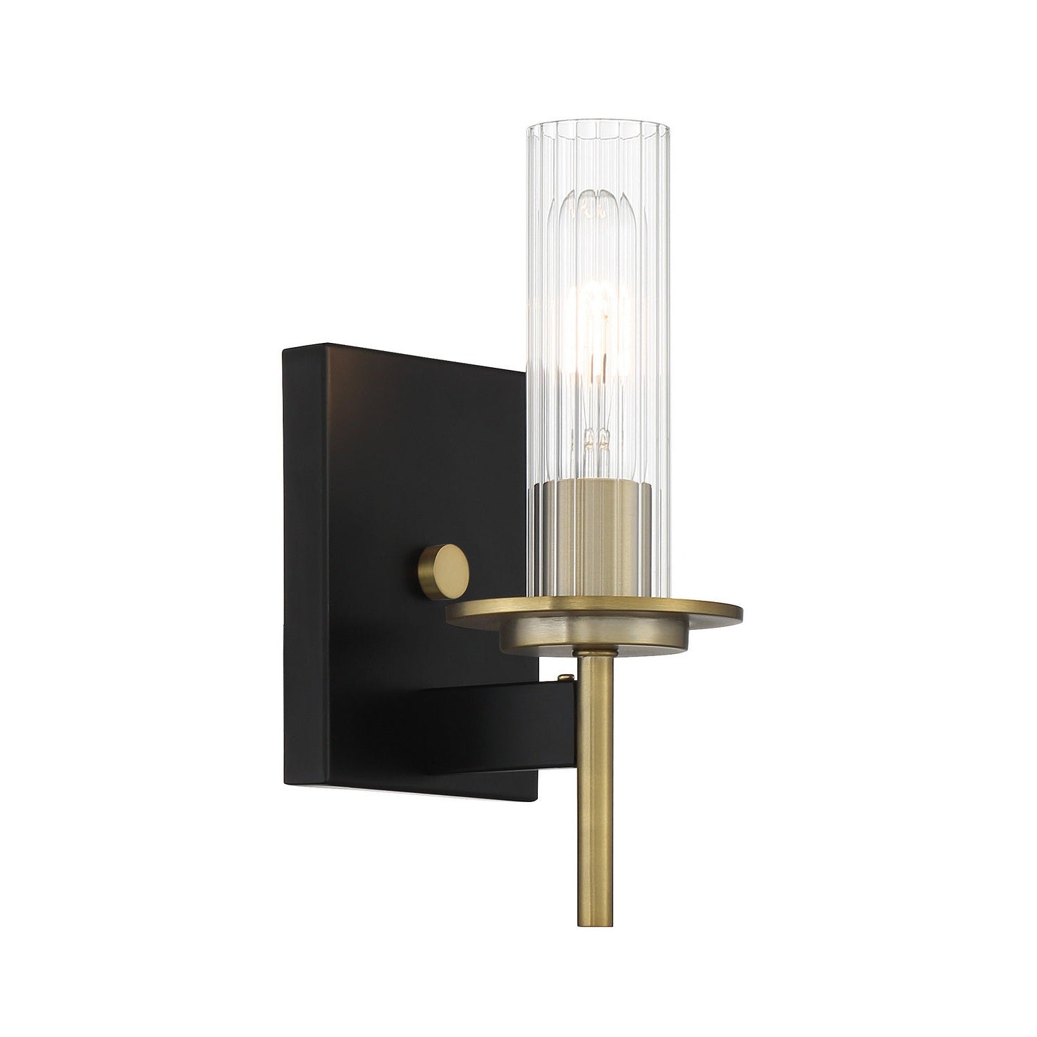 Minka-Lavery - 2541-726 - One Light Bath - Baldwin Park - Coal And Soft Brass