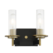 Minka-Lavery - 2542-726 - Two Light Bath - Baldwin Park - Coal And Soft Brass