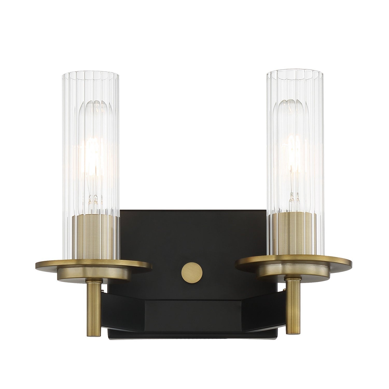 Minka-Lavery - 2542-726 - Two Light Bath - Baldwin Park - Coal And Soft Brass