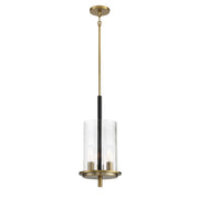 Minka-Lavery - 2543-726 - Three Light Pendant - Baldwin Park - Coal And Soft Brass