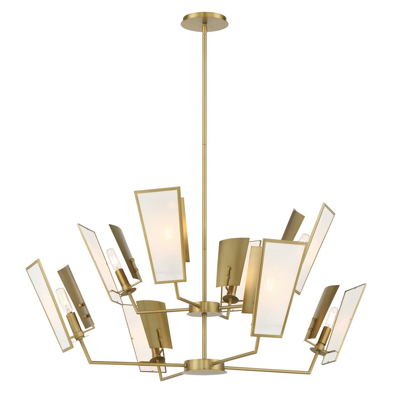 Minka-Lavery - 2678-695 - Eight Light Chandelier - Ricochet - Soft Brass