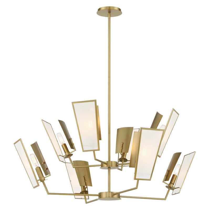 Minka-Lavery - 2678-695 - Eight Light Chandelier - Ricochet - Soft Brass