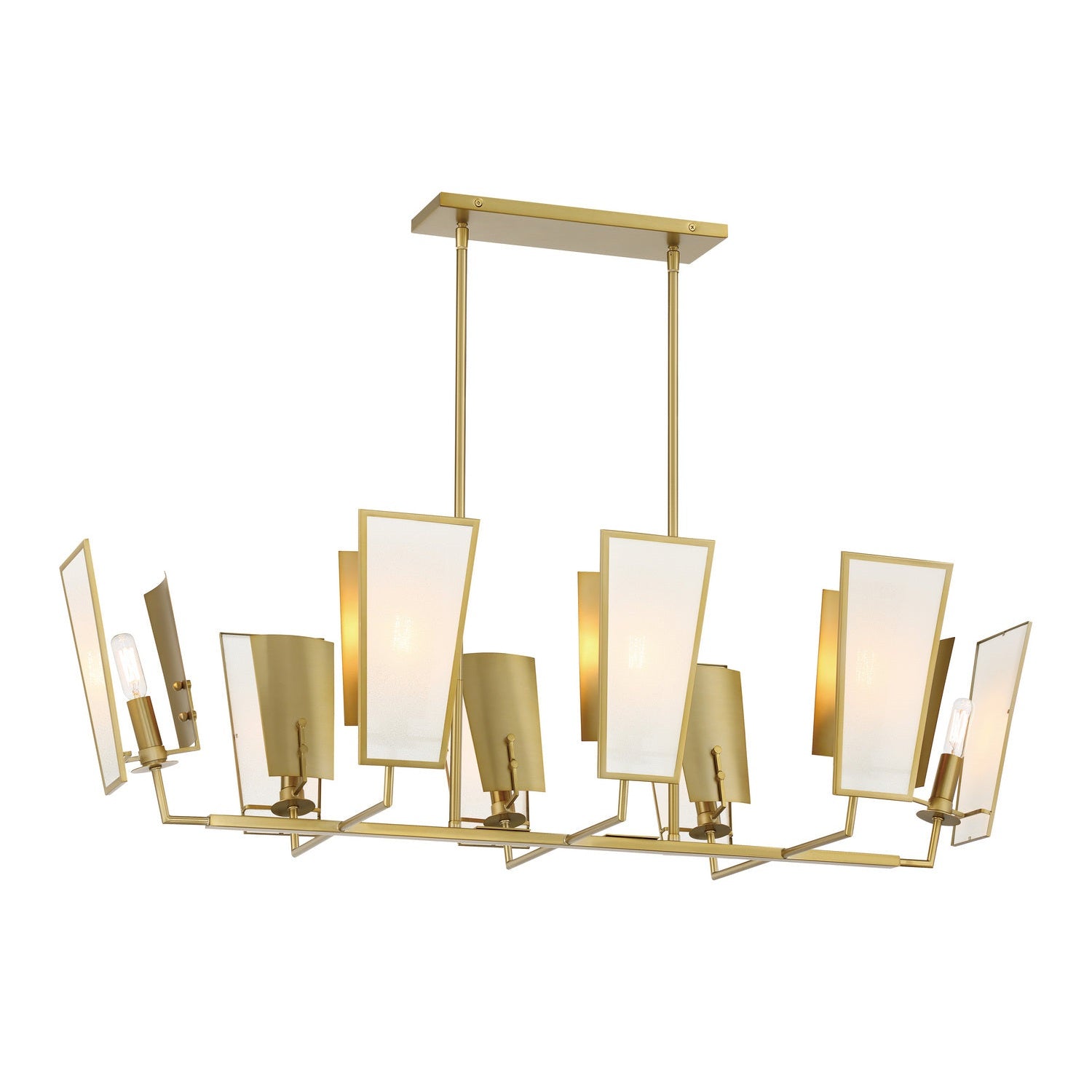 Minka-Lavery - 2679-695 - Eight Light Island Pendant - Ricochet - Soft Brass