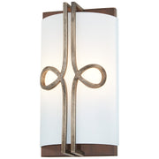 Minka-Lavery - 2692-115 - Two Light Wall Sconce - Yorkville - Aged Darkwood With Silver Pati