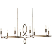 Minka-Lavery - 2698-115 - Eight Light Island Pendant - Yorkville - Aged Darkwood With Silver Pati