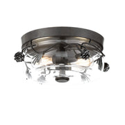 Minka-Lavery - 2759-694 - Two Light Flush Mount - Ponderosa Ridge - Weathered Spruce W/ Silver