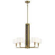 Minka-Lavery - 2785-695 - Five Light Chandelier - Chelsea - Soft Brass