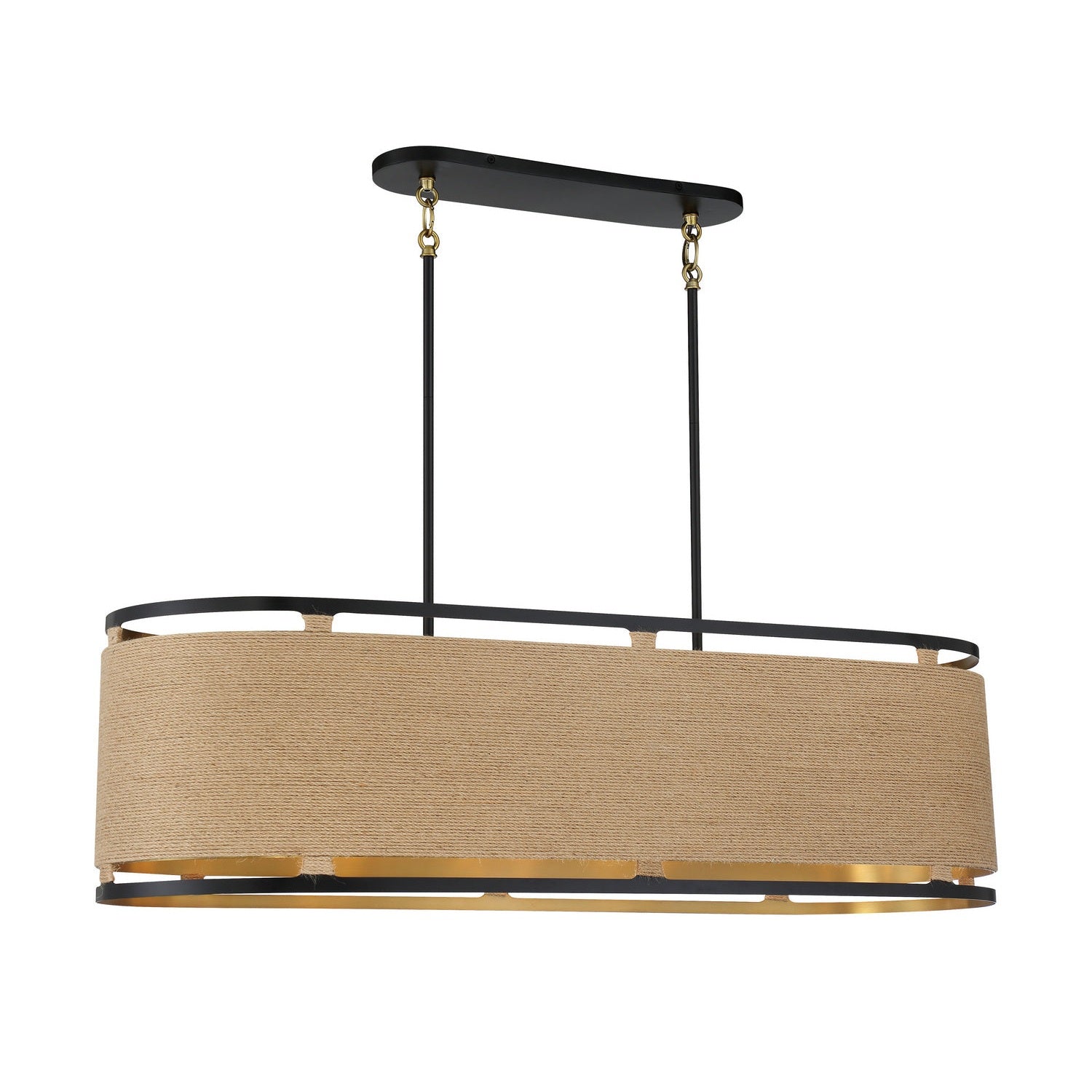 Minka-Lavery - 3860-726 - Eight Light Island Pendant - Windward Passage - Coal And Soft Brass