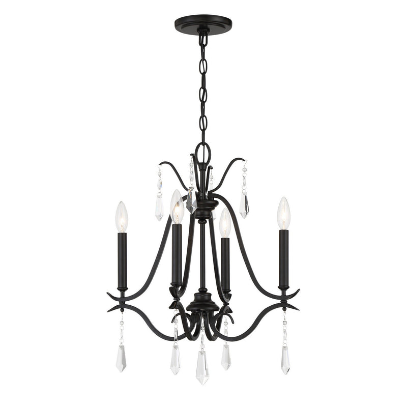 Minka-Lavery - 4444-66A - Four Light Chandelier - Laurel Estate - Coal