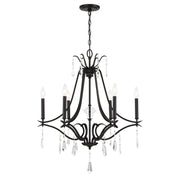 Minka-Lavery - 4446-66A - Six Light Chandelier - Laurel Estate - Coal