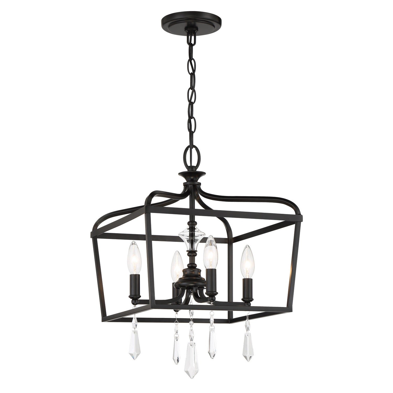 Minka-Lavery - 4447-66A - Four Light Foyer/Semi Flush - Laurel Estate - Coal