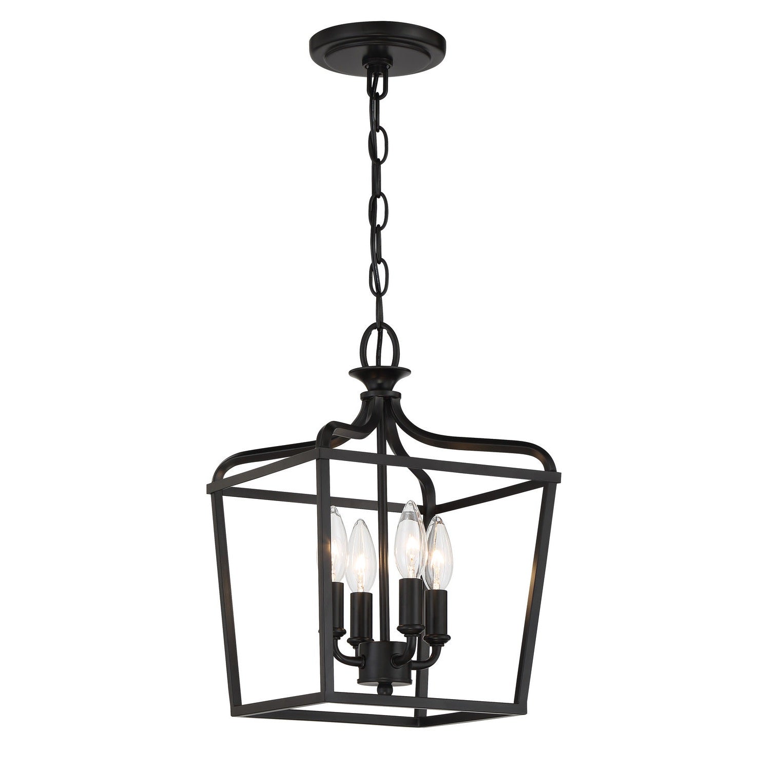 Minka-Lavery - 4445-66A - Four Light Foyer/Semi Flush - Laurel Estate - Coal