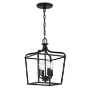 Minka-Lavery - 4445-66A - Four Light Foyer/Semi Flush - Laurel Estate - Coal