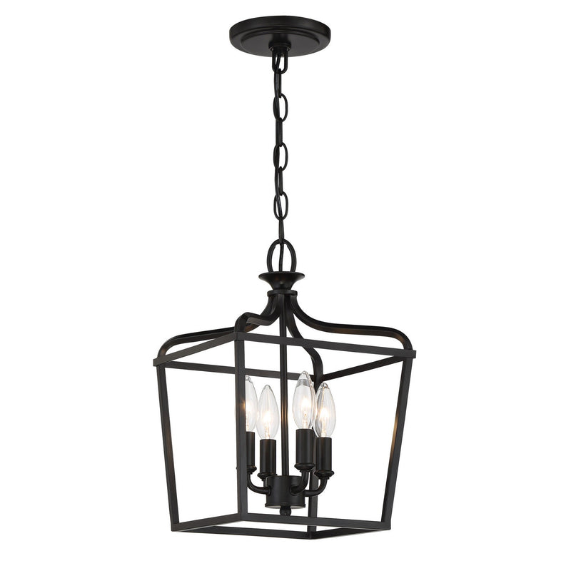 Minka-Lavery - 4445-66A - Four Light Foyer/Semi Flush - Laurel Estate - Coal