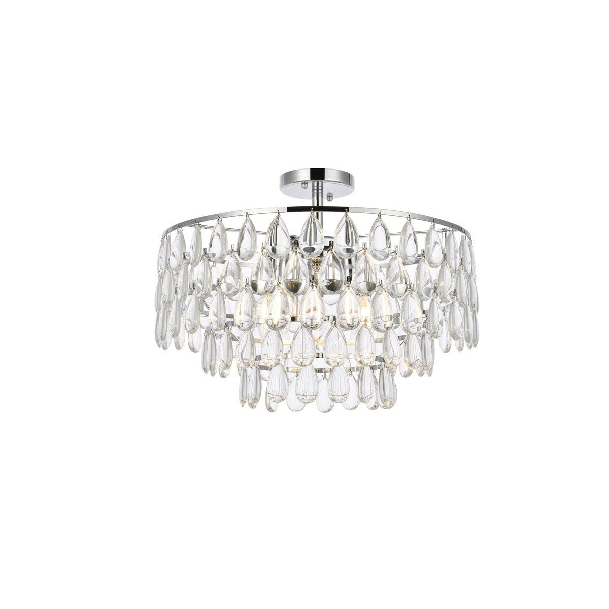 Elegant Lighting - 1103F20C - Five Light Flush Mount - Mila - Chrome