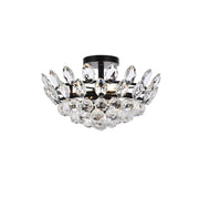 Elegant Lighting - 1105F16BK - Three Light Flush Mount - Emilia - Black