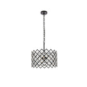 Elegant Lighting - 1111D16BK - Three Light Pendant - Lyla - Black