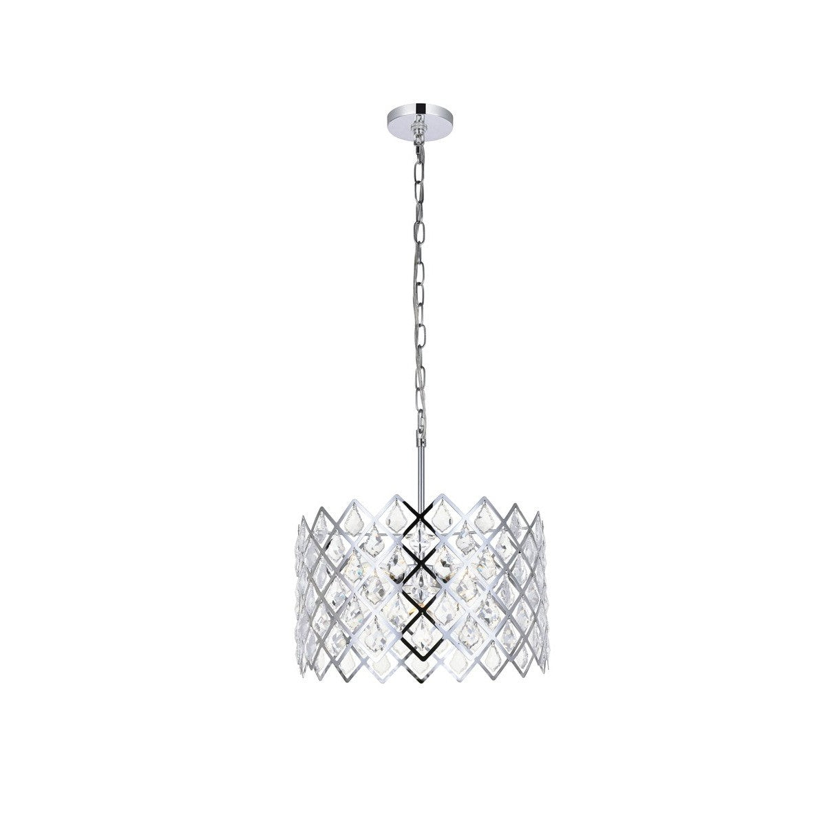 Elegant Lighting - 1111D16C - Three Light Pendant - Lyla - Chrome