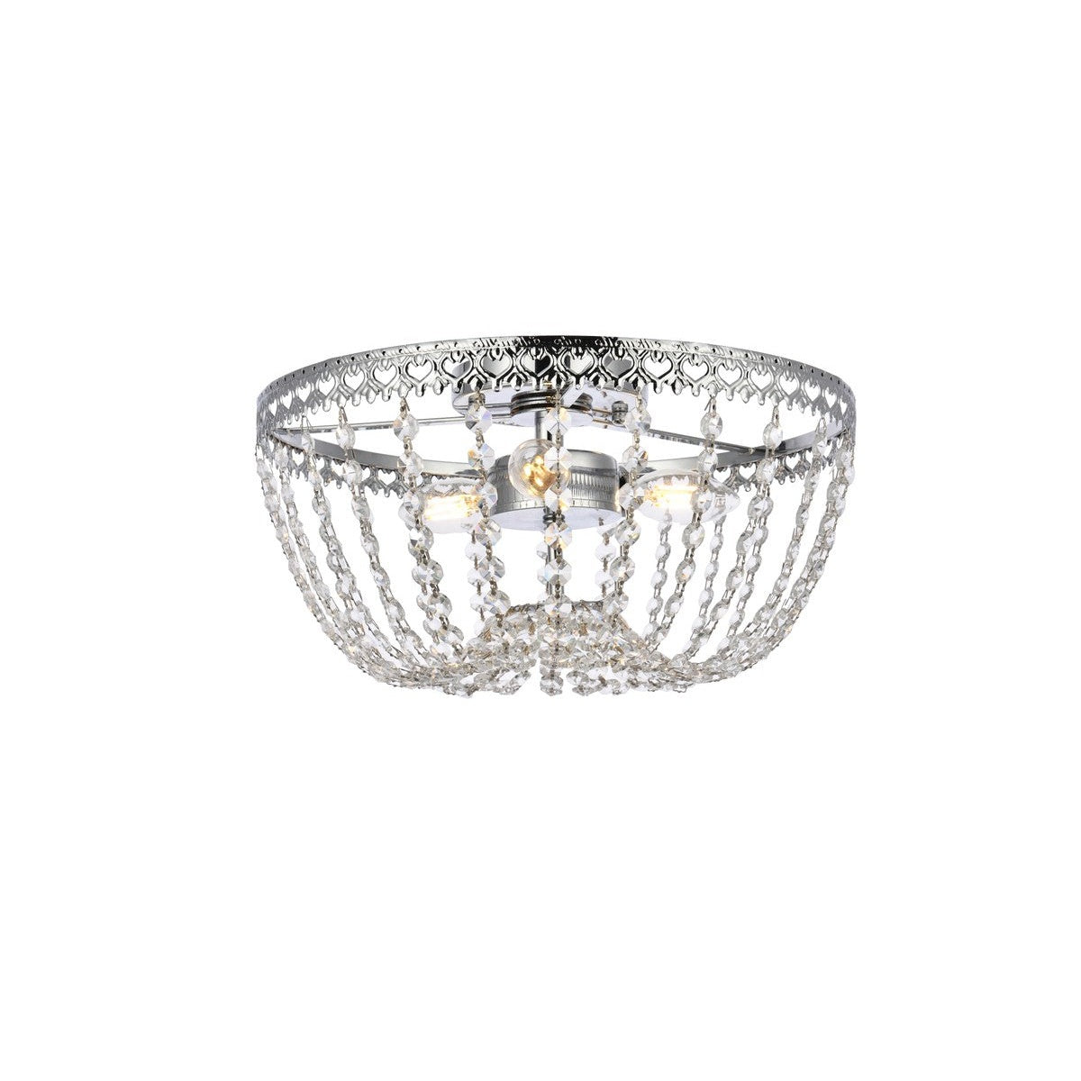 Elegant Lighting - 1112F14C - Three Light Flush Mount - Kylie - Chrome