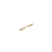 Schaub and Company - 1203-SSB - MODO Euro Modern 8" Center to Center Cabinet Pull with Knurled Metal Handle - Made in Brazil in Signature Satin Brass