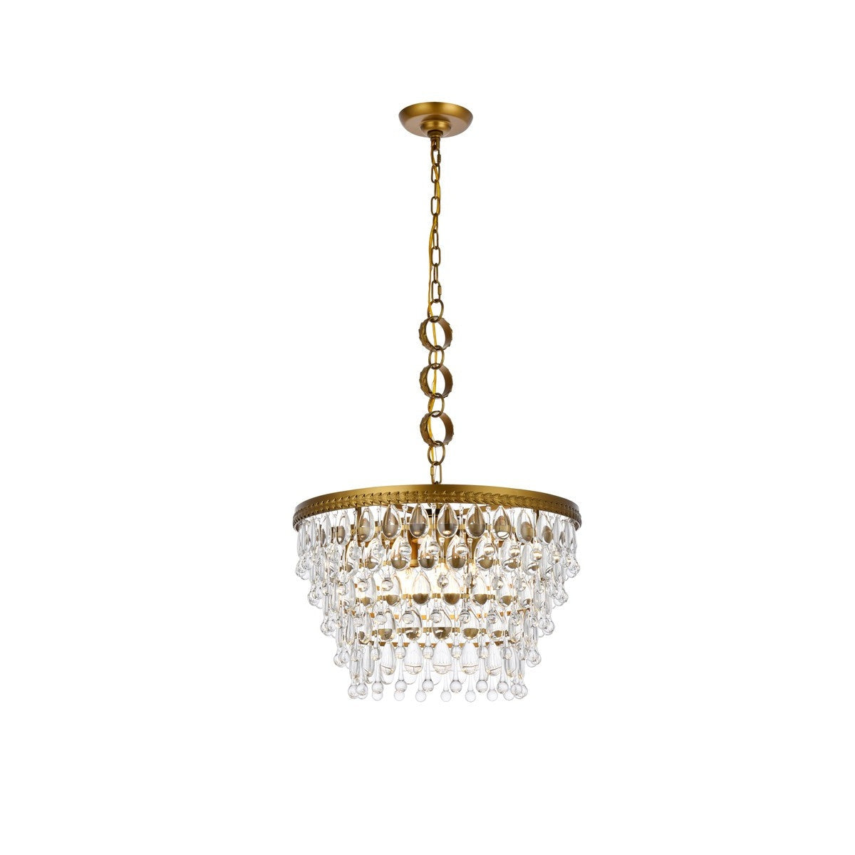 Elegant Lighting - 1219D19BR/RC - Five Light Pendant - Nordic - Brass
