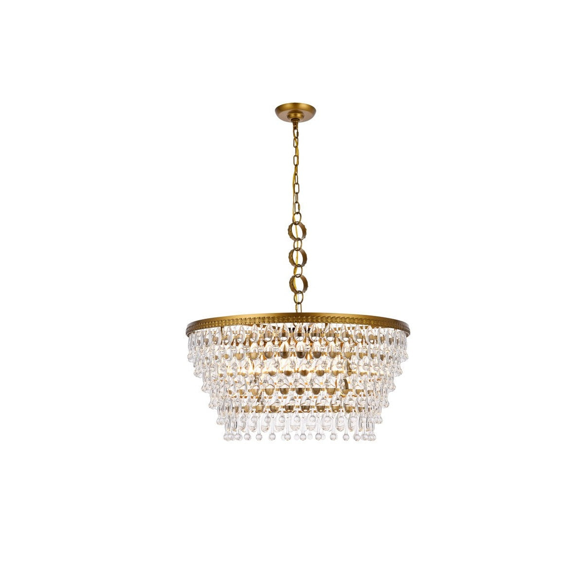Elegant Lighting - 1219D28BR/RC - Six Light Chandelier - Nordic - Brass