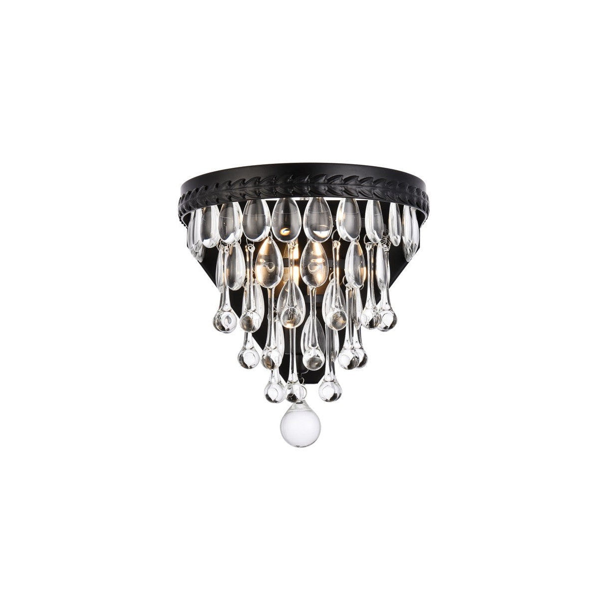 Elegant Lighting - 1219W9BK/RC - One Light Wall Sconce - Nordic - Black
