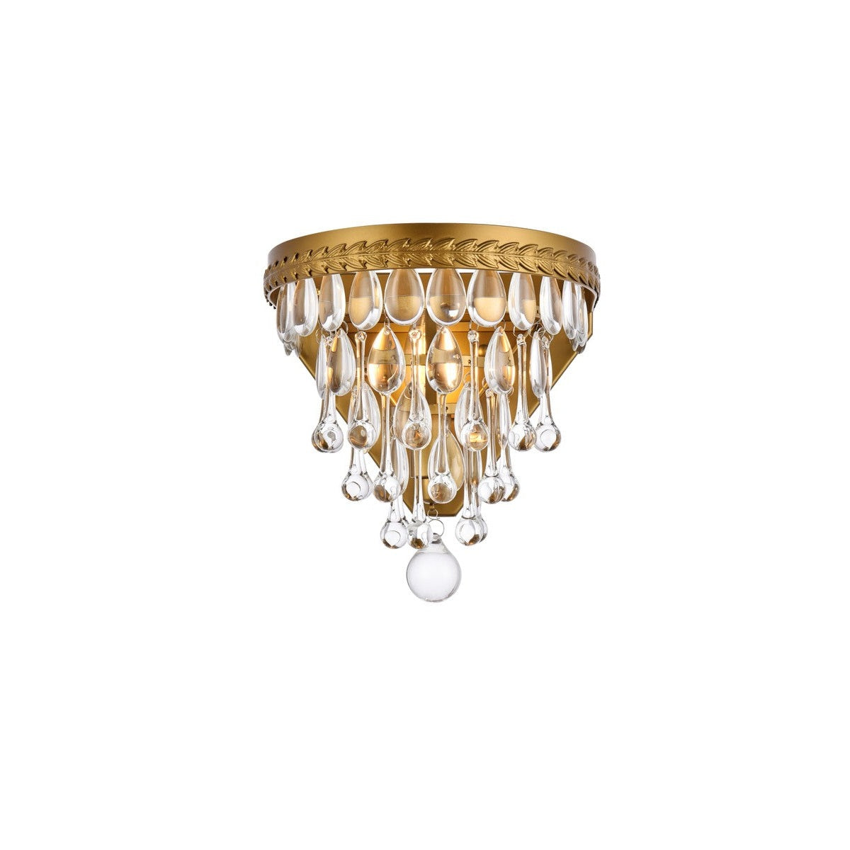Elegant Lighting - 1219W9BR/RC - One Light Wall Sconce - Nordic - Brass