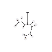 Elegant Lighting - 1712G79BK - Nine Light Chandelier - Cavoli - Black and Clear