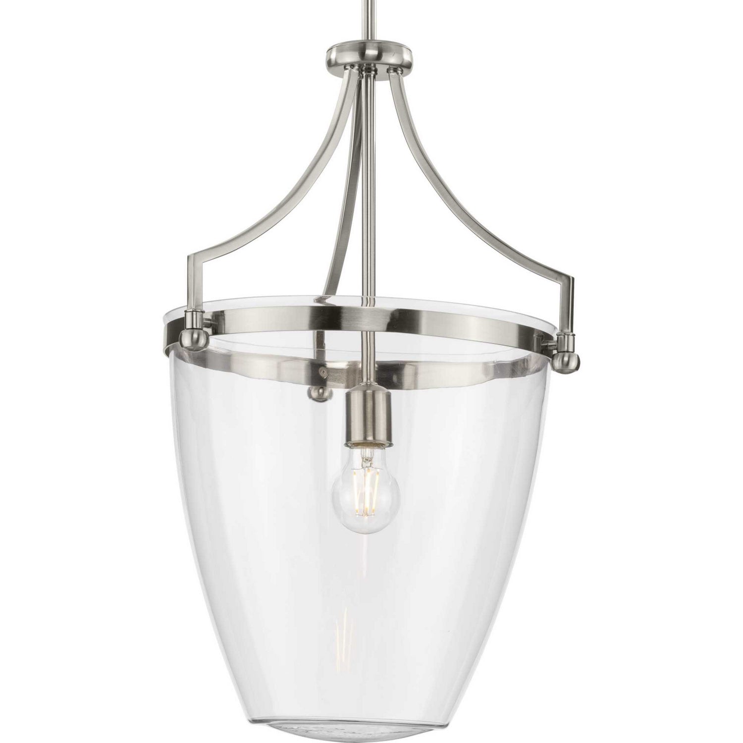 Progress Lighting - P500361-009 - One Light Pendant - Parkhurst - Brushed Nickel