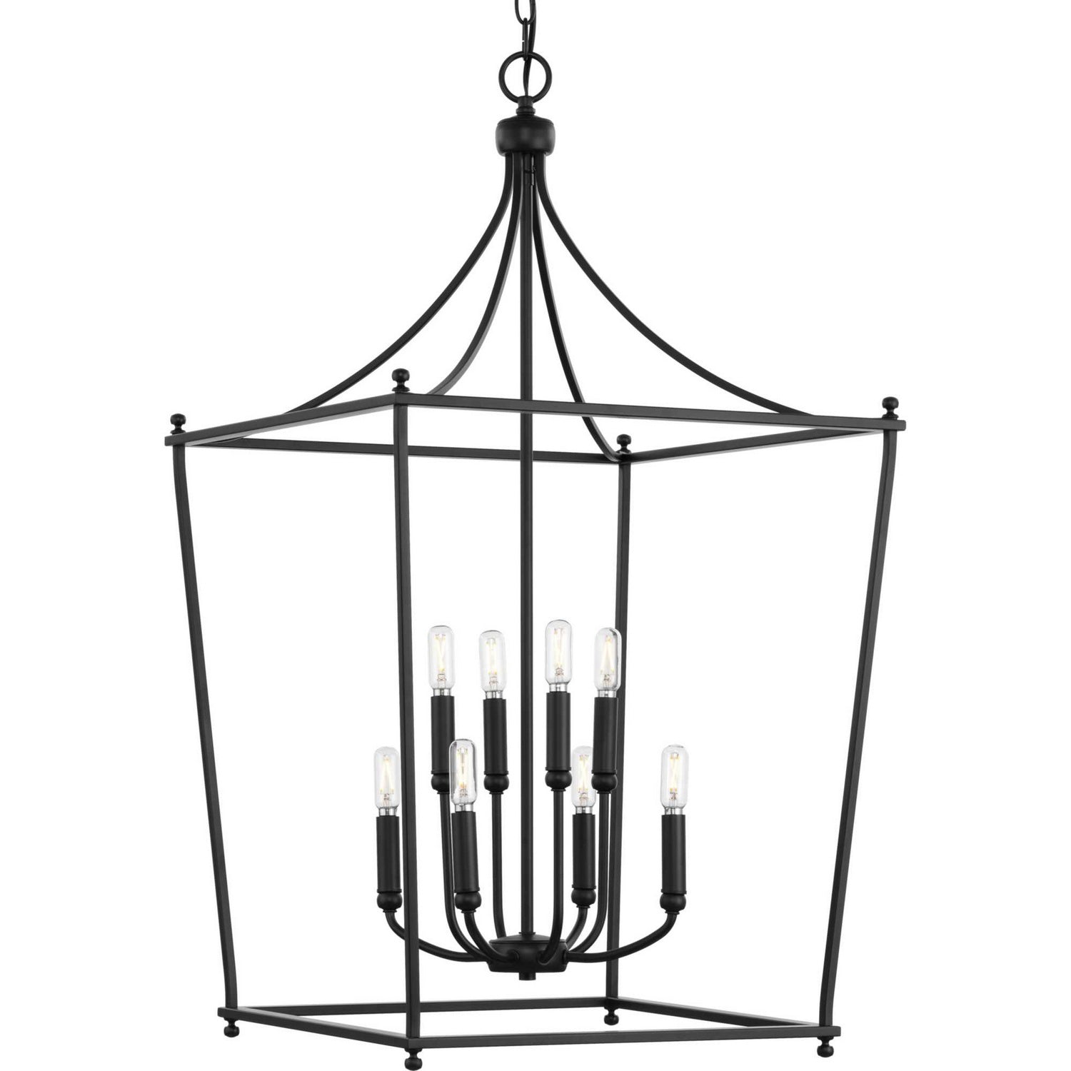 Progress Lighting - P500371-31M - Eight Light Foyer Chandelier - Parkhurst - Matte Black