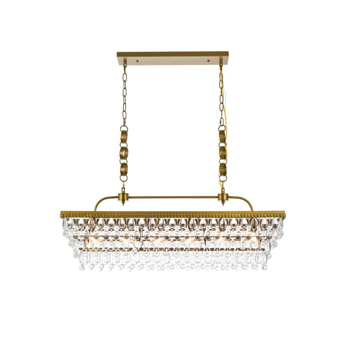 Elegant Lighting - 1219G40BR - Six Light Pendant - Nordic - Brass