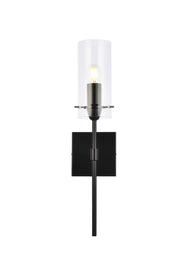 Elegant Lighting - LD2361BK - One Light Wall Sconce - Elsreth - Black and Clear