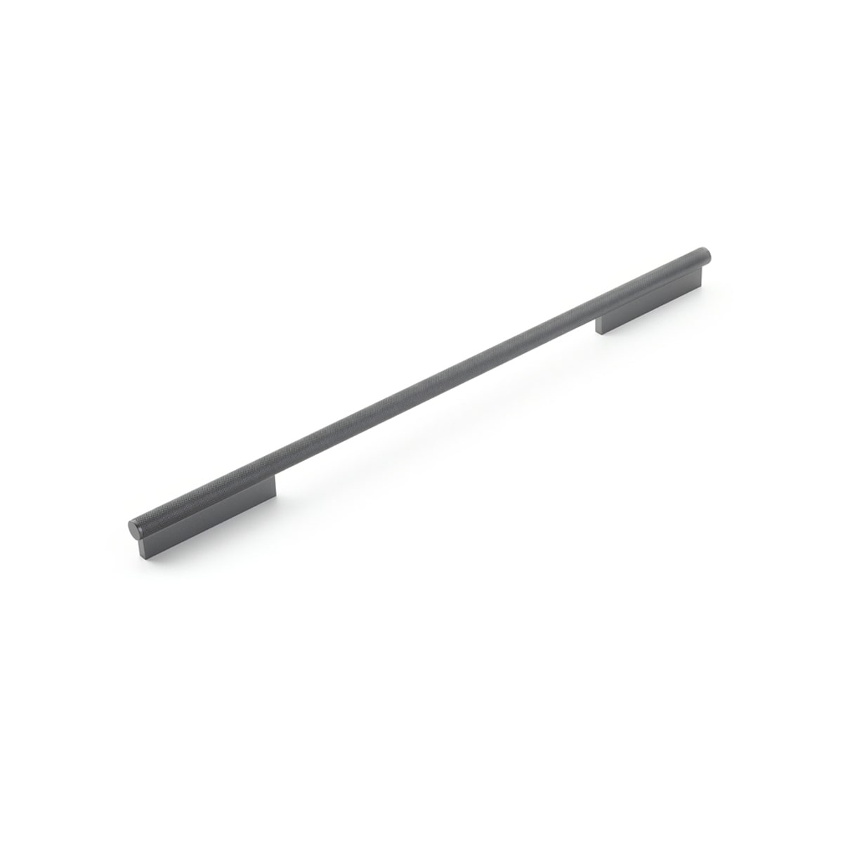MODO Euro Modern 18" Center to Center Large Oversized Cabinet Pull with Knurled Metal Handle - Made in Brazil