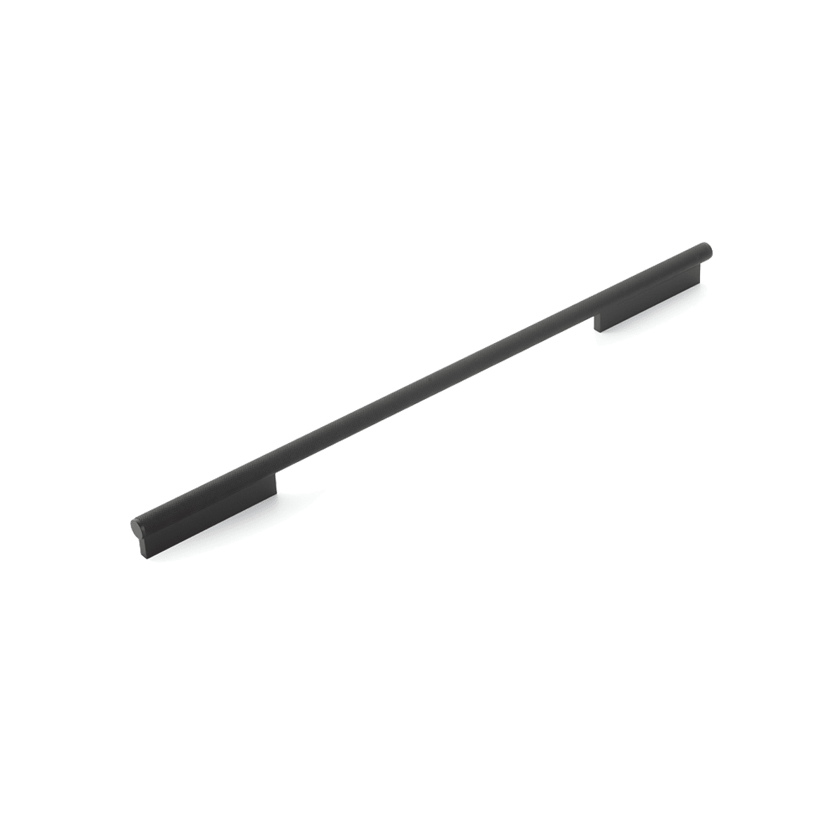 MODO Euro Modern 18" Center to Center Large Oversized Cabinet Pull with Knurled Metal Handle - Made in Brazil