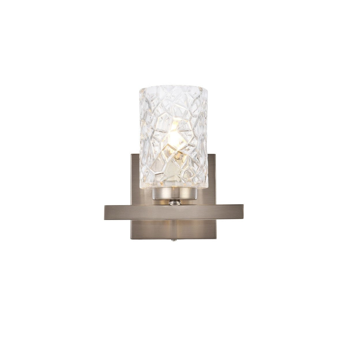 Elegant Lighting - LD7025W7SN - One Light Bath - Cassie - satin nickel and Clear Shade