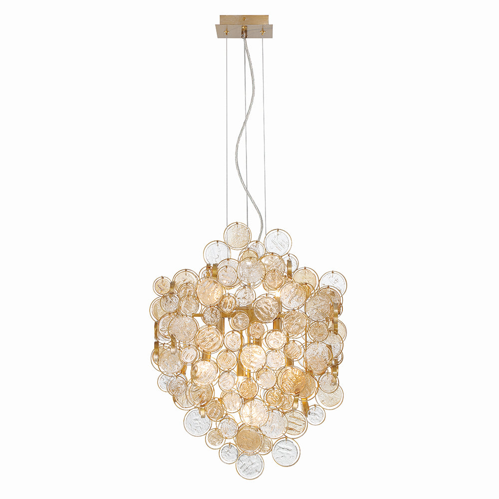 Eurofase - 34030-026 - Seven Light Chandelier - Trento - Gold