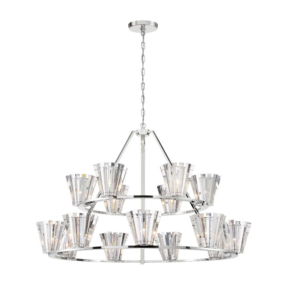 Eurofase - 38869-013 - 15 Light Chandelier - Ricca - Chrome