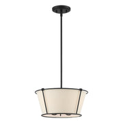 Eurofase - 39044-013 - Three Light Semi Flush Mount - Pulito - Matte Black