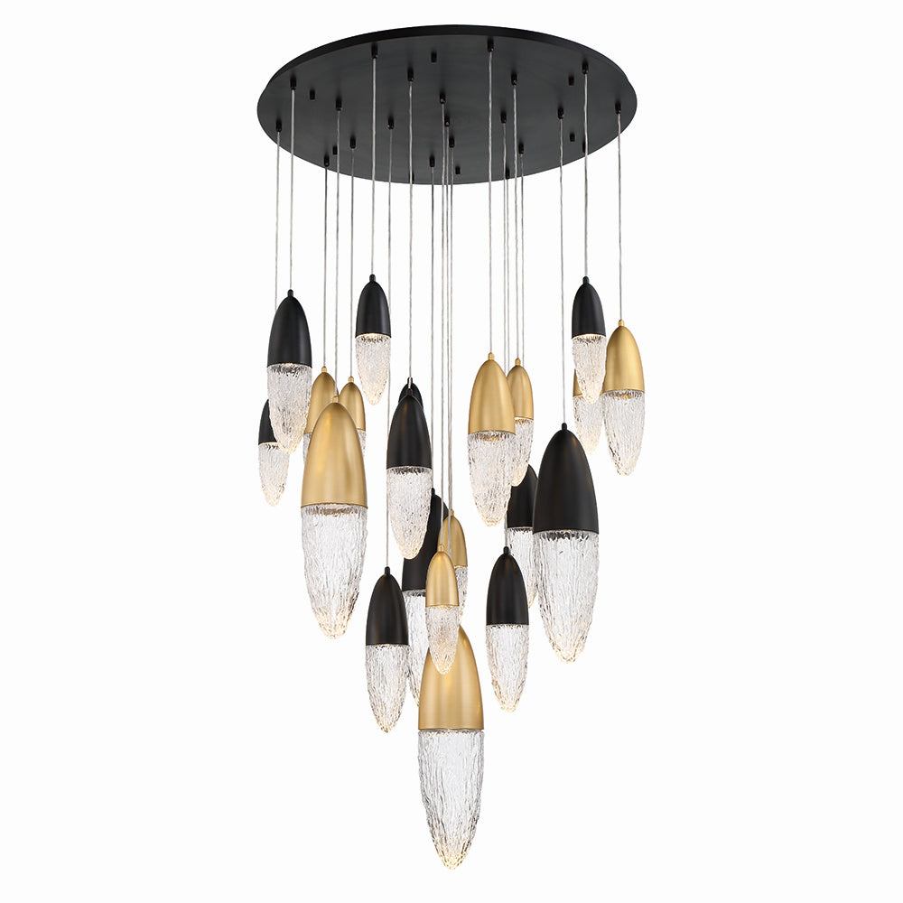 Eurofase - 43860-043 - 22 Light Chandelier - Ecrou - Gold-Black