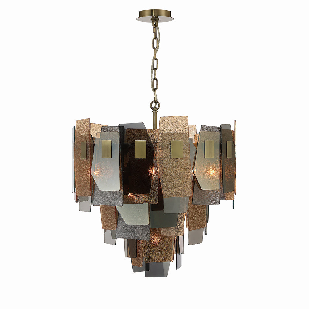 Eurofase - 43875-016 - Ten Light Chandelier - Cocolina - Brass