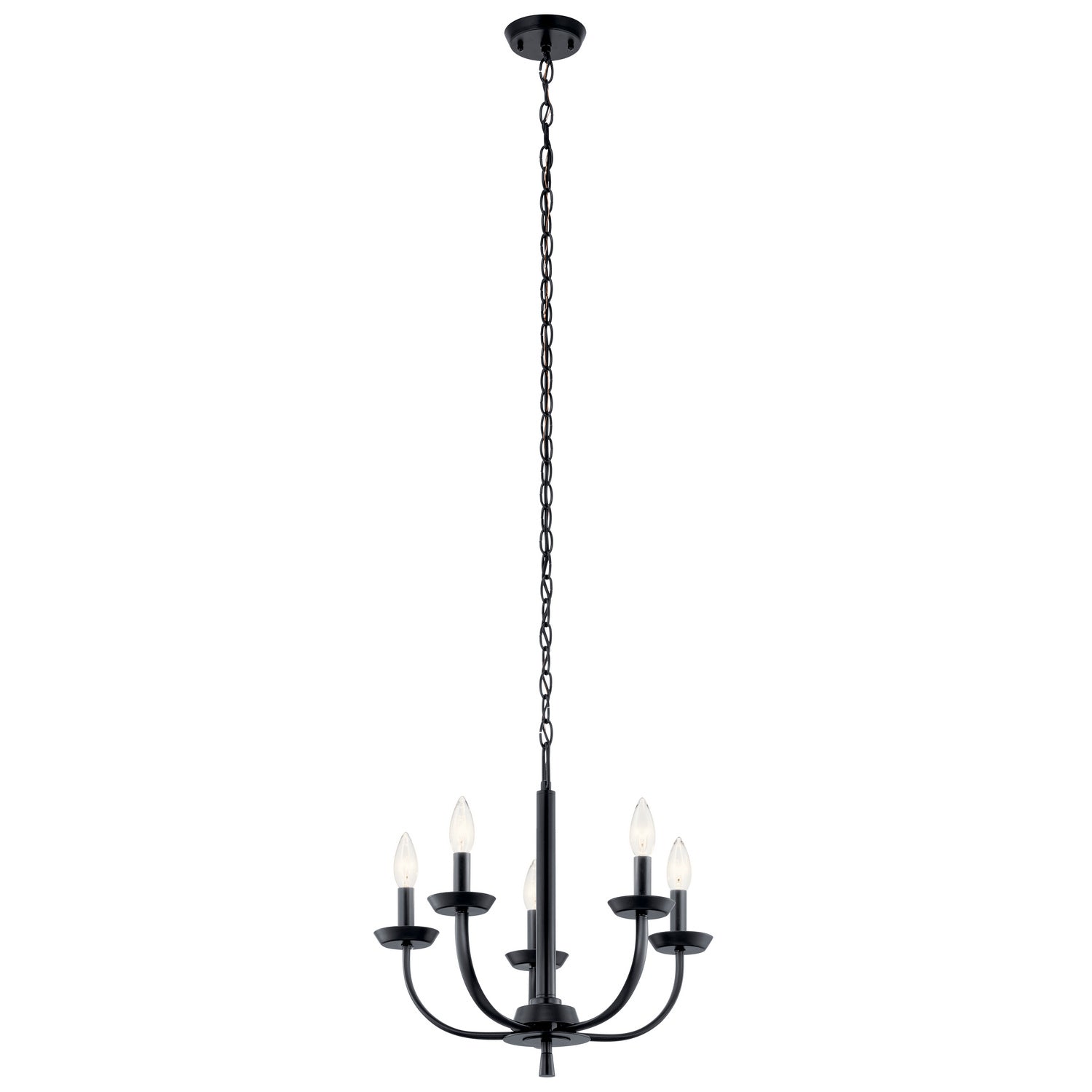 Kichler - 52385BK - Five Light Chandelier - Kennewick - Black