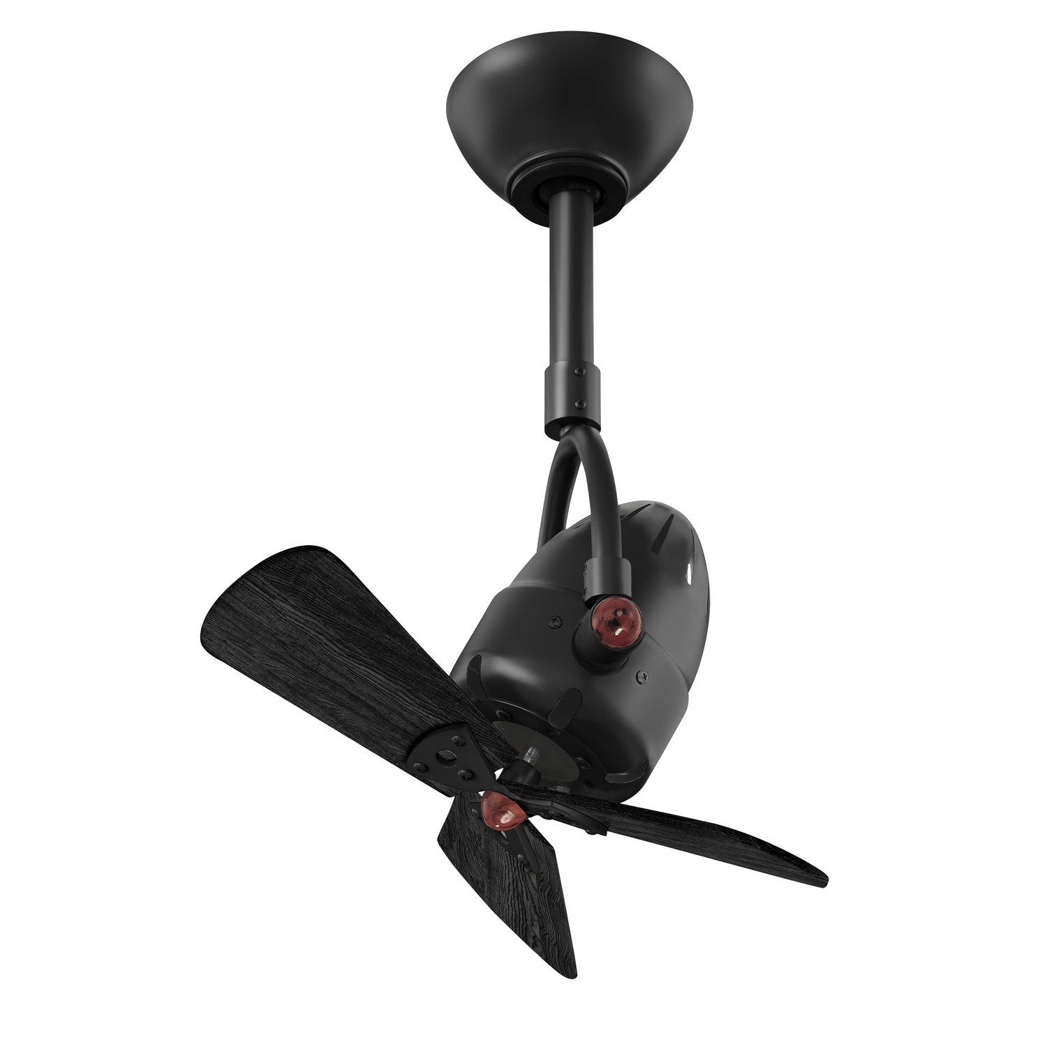 Matthews Fan Company - DI-BK-WDBK - 16"Ceiling Fan - Diane - Matte Black