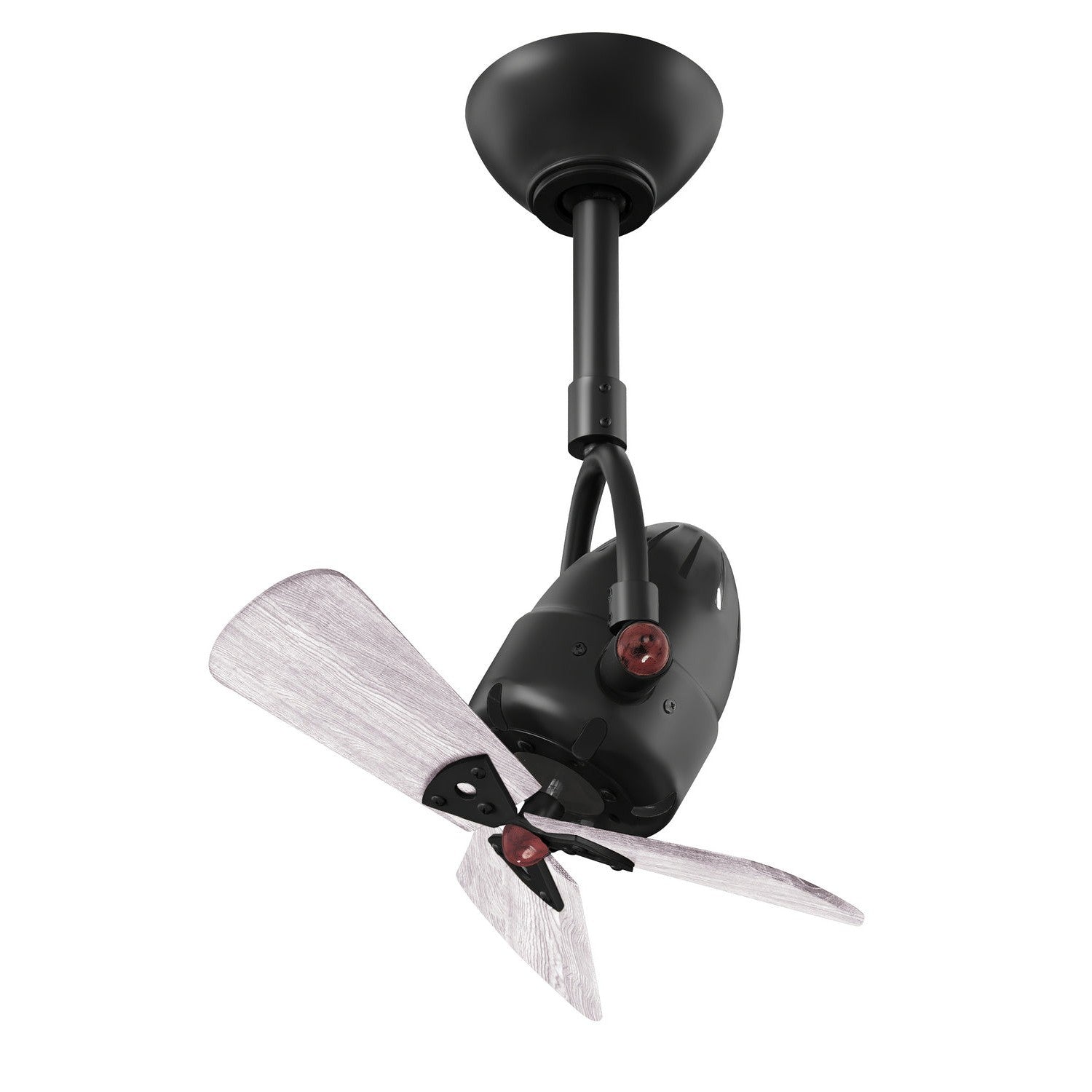 Matthews Fan Company - DI-BK-WDBW - 16"Ceiling Fan - Diane - Matte Black