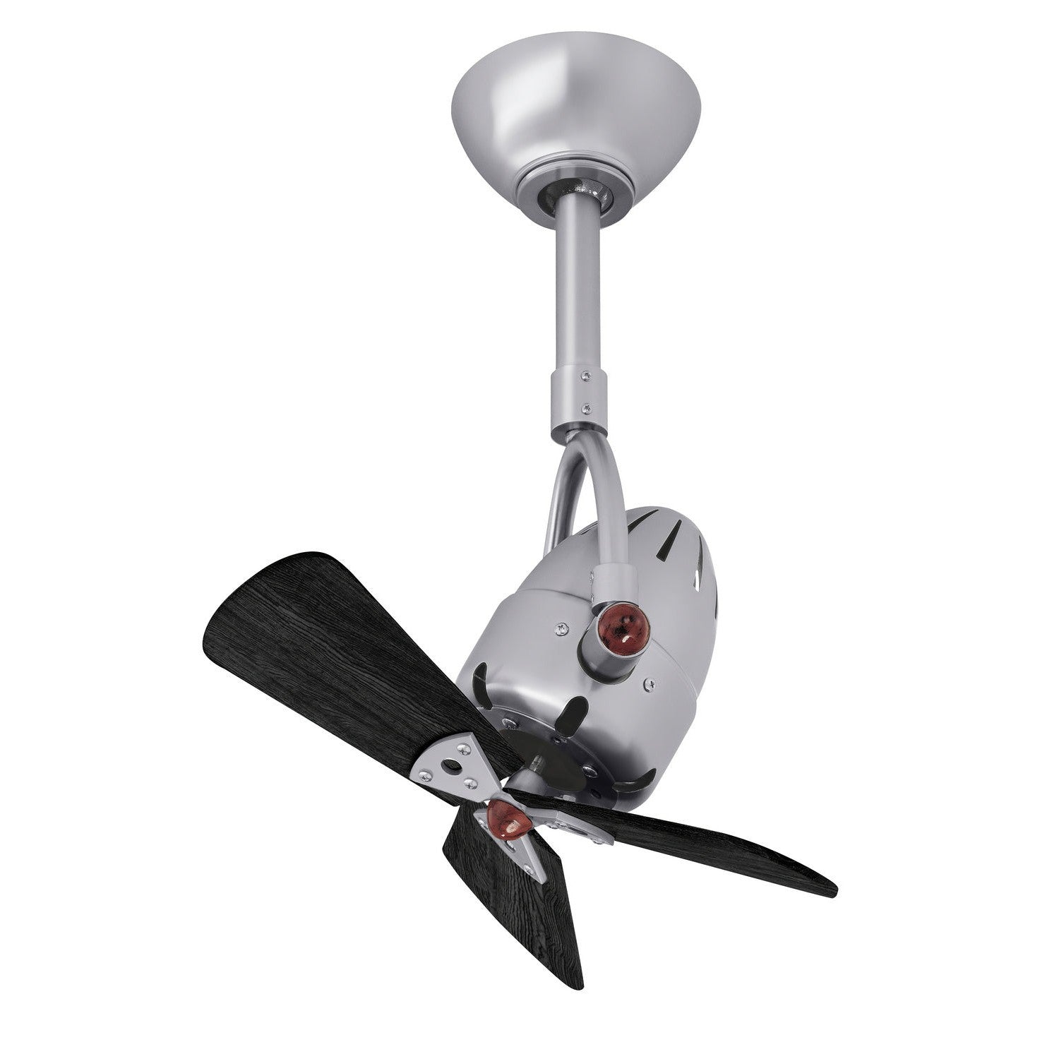 Matthews Fan Company - DI-BN-WDBK - 16"Ceiling Fan - Diane - Brushed Nickel