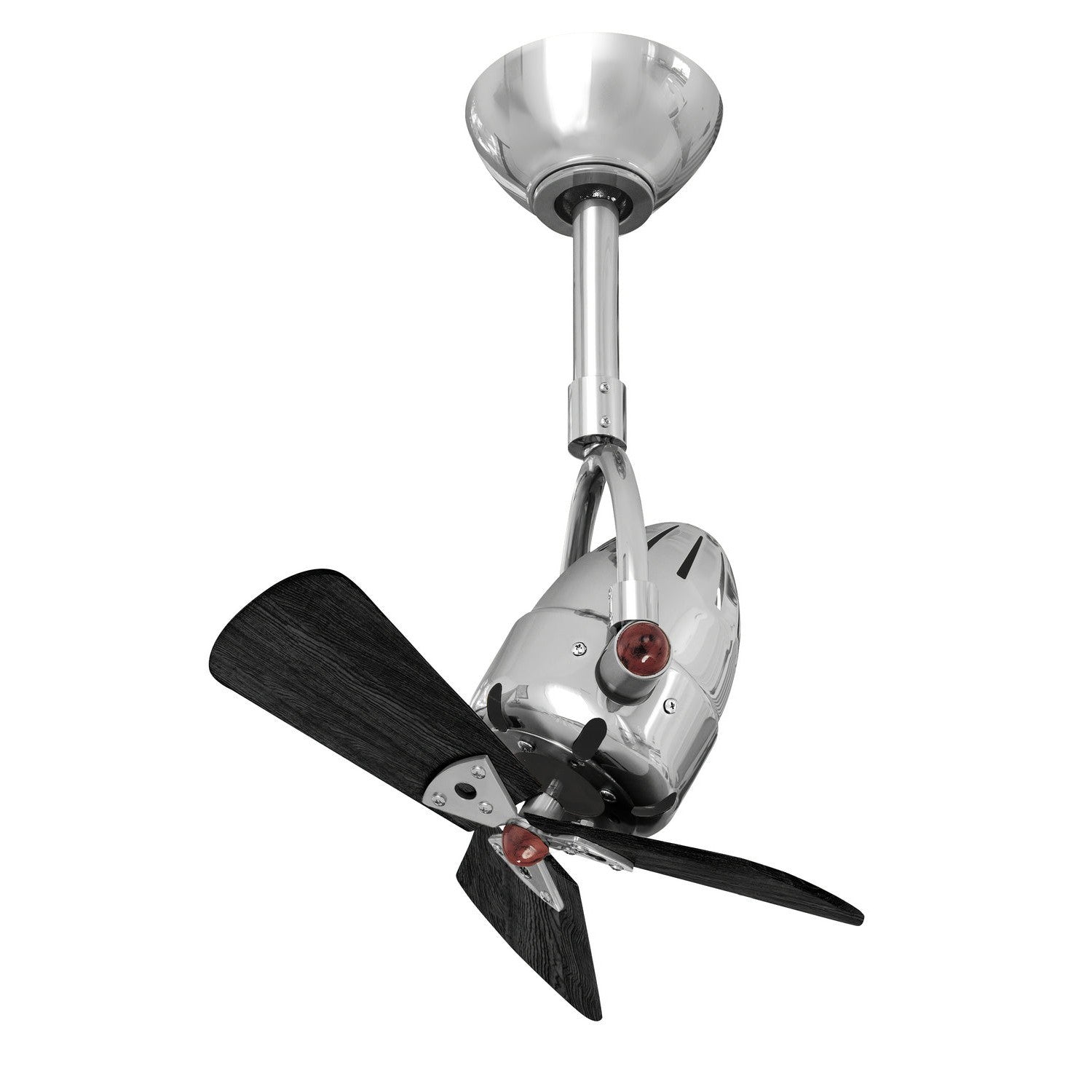 Matthews Fan Company - DI-CR-WDBK - 16"Ceiling Fan - Diane - Polished Chrome