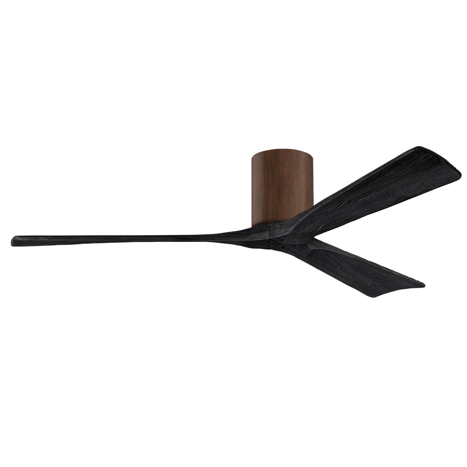 Matthews Fan Company - IR3H-WN-BK-60 - 60"Ceiling Fan - Irene-3H - Walnut