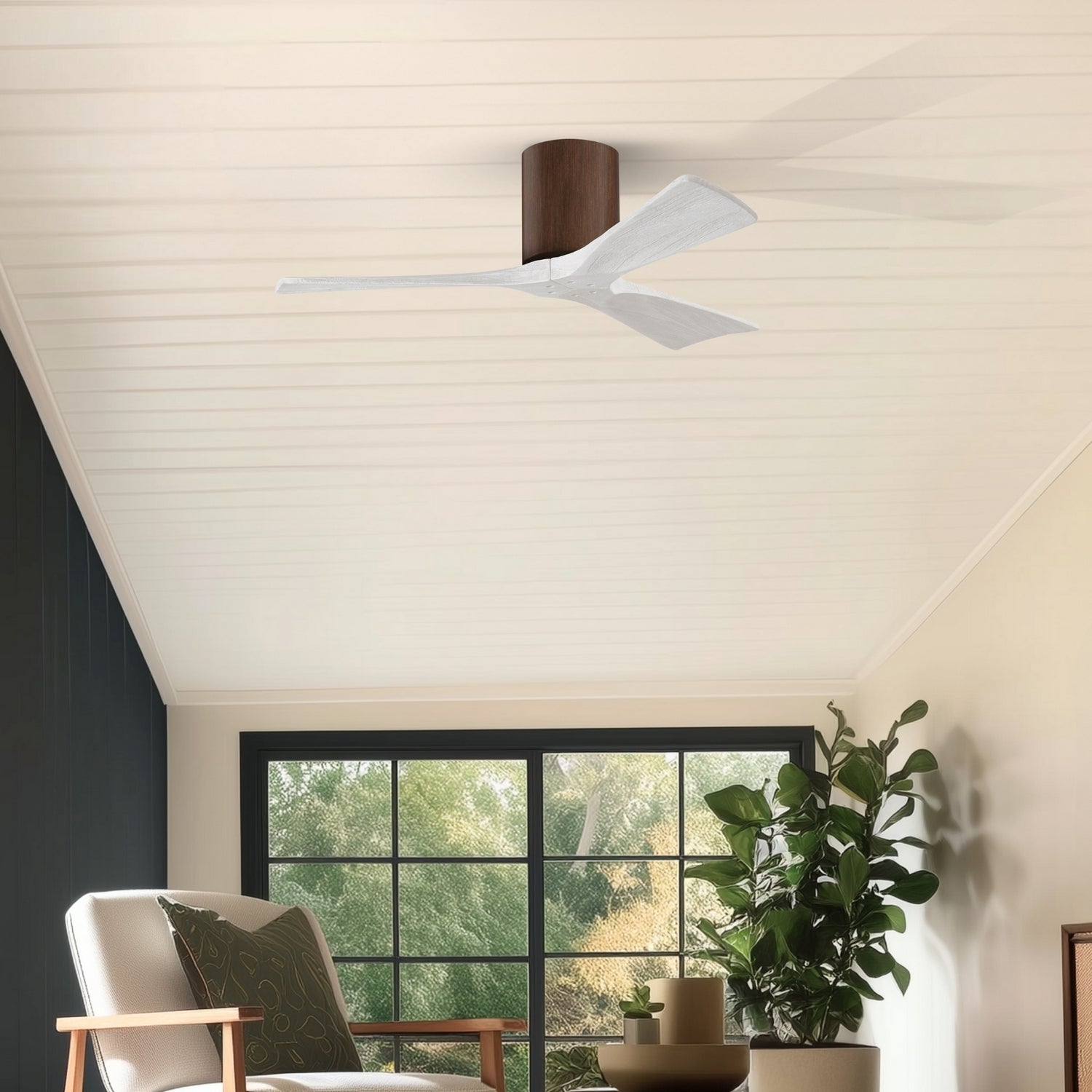 Matthews Fan Company - IR3H-WN-MWH-42 - 42"Ceiling Fan - Irene-3H - Walnut