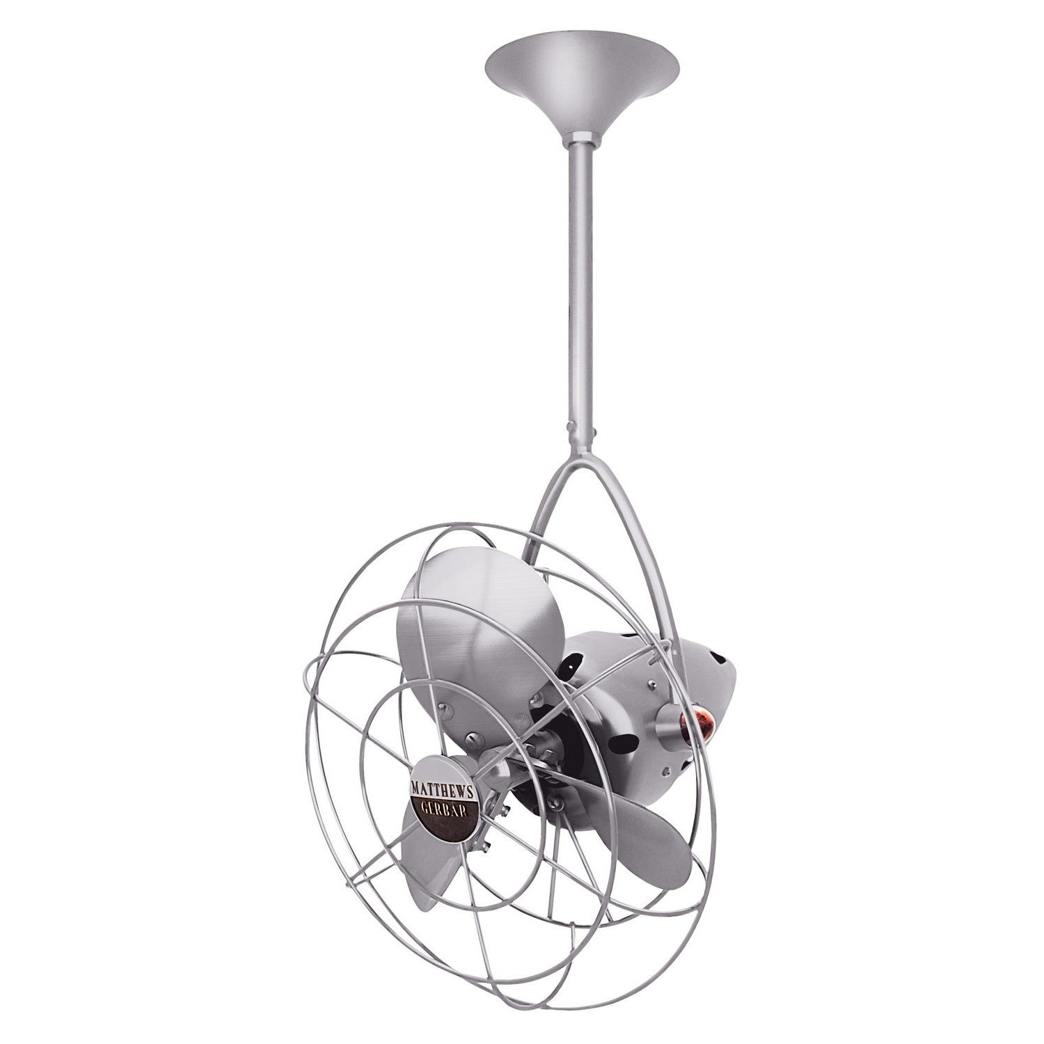 Matthews Fan Company - JD-BN-MTL - 16"Ceiling Fan - Jarold Direcional - Brushed Nickel