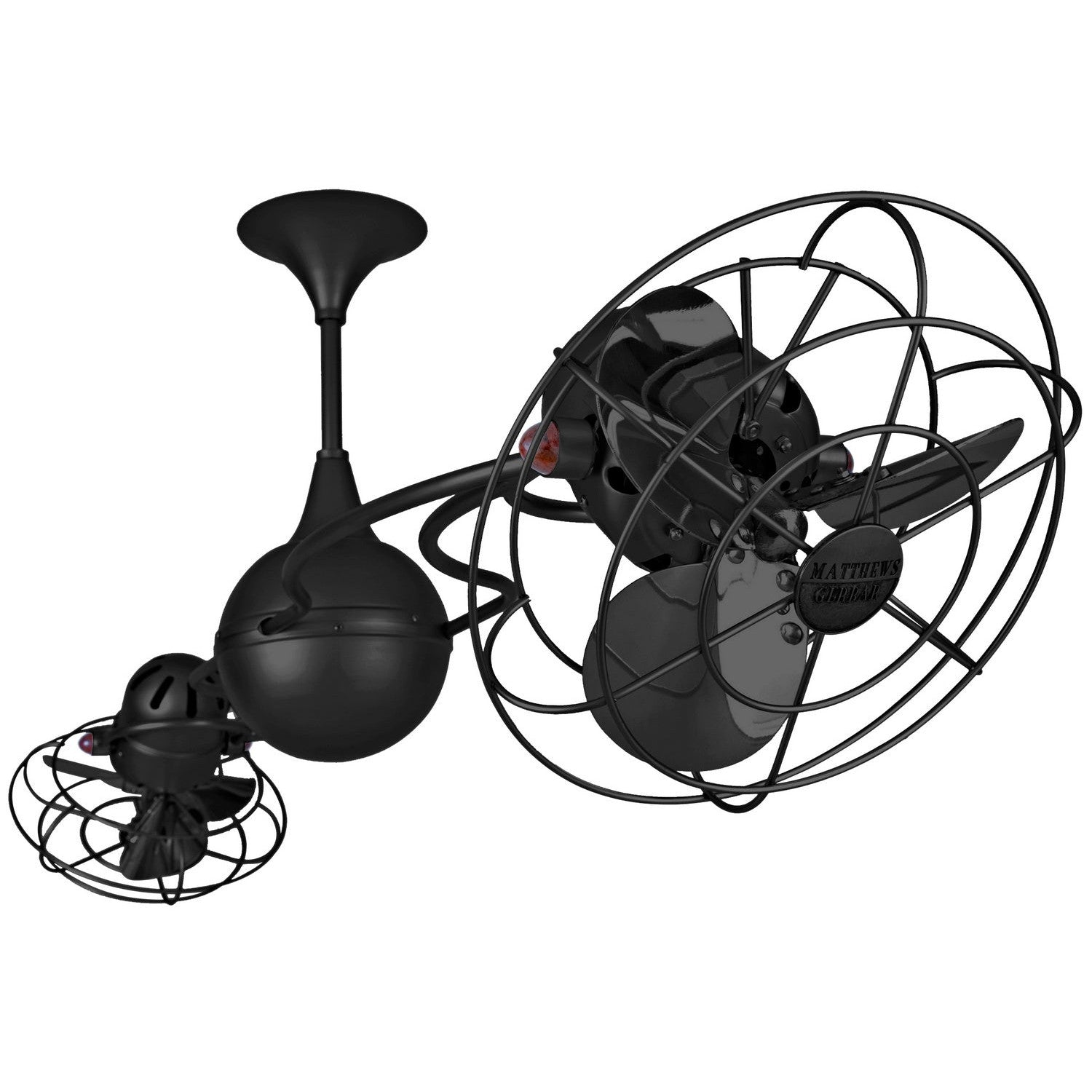 Matthews Fan Company - IV-BK-MTL - 53"Ceiling Fan - Italo Ventania - Matte Black